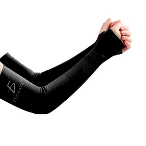 ELE-GATE Sports Fitness Unisex Protective Sleeves Anti-UV Cooling Features Free Size Comfortable Spandex/Polyester Arm