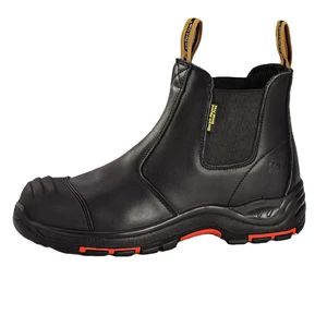 Men's Cowhide Labor Protection Shoes High Temperature Resistant Anti- Smashing Anti-Puncture One-Pedal Insulated