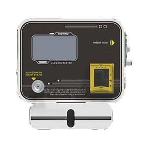 One-way Anti-reflux Mouthpiece WGSensor AT329 Freestanding/Wall-Mounted Fuel Cell Alcohol Tester with LED LCD Display