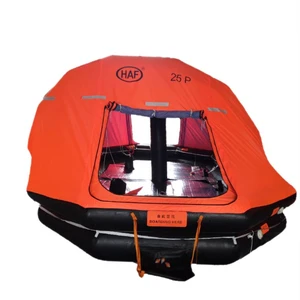 Factory Direct Sale Throwing Type Inflatable Life Raft with CCS Certification Types of Liferaft 25 Man