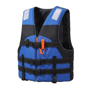 Professional Adults Neoprene Life Jacket High Buoyancy Swim Vest With Triple Security Buckles Emergency Whistle For Water Sports