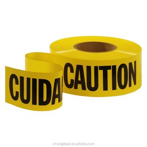 Premium 2Mil Yellow Black Non-adhesive Caution Barricade Tape