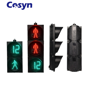 Manufacturer 200mm 300mm 400mm Red Green Yellow Led Pedestrian Crossing Signal Light Set Traffic Light with Countdown Timer
