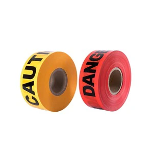 Non Adhesive 100m Electric Cable Below Custom Warning Tape Safety Warning Tape Electrical Cable Warning Tape