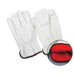 Factory Direct Customizable Wholesale Winter Warm Industrial Construction Waterproof Safety Cowhide Leather Cotton Welding Glove