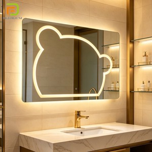 Modern Bath Mirrors Wall Mount Frameless Vanity Mirror Illuminated Bathroom LED Backlit Mirror For Hotel Project Wholesale
