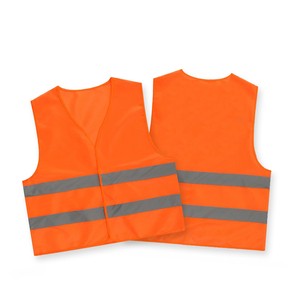 CE EN471 High Visibility Orange Yellow Polyester Reflective Vest Custom Logo Warning Safety Clothing
