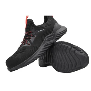High Quality Men's Sports Style Steel Toe Safety Sneakers Wear-Resistant Anti-Blowout Labor Insurance Foot Protection Shoes