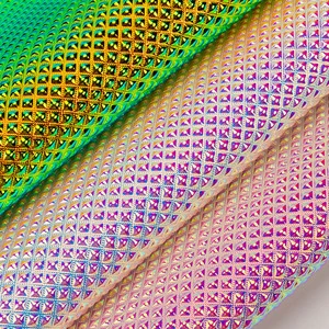 Fabric for Making Bags Waterproof Material Reflective pu leather for decorative