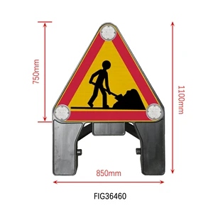 Revolutionary Plastic Traffic Signage with Integrated LED Illumination High Visibility Warning Products