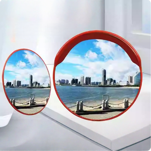 PC Lens Convex Traffic Mirror, High Definition for School and Garage Application
