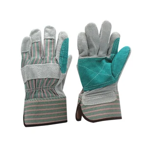 WEJUMP Cowhide Leather Industrial Welding Hand Protective Cowhide Leather Welding Safety Work Gloves for Man