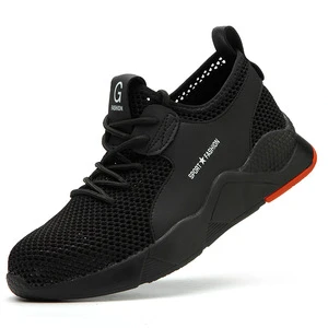 Labor Protection Shoes Unisex Summer Steel Platform Anti-Smashing Anti-Stab Recyclable Construction Site Use Toe Big G Flying