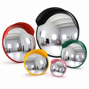 Factory Wholesale 30-120cm Road Safety Car Parking Small Keylight Reflective Decorative Street PC Traffic Convex Mirror