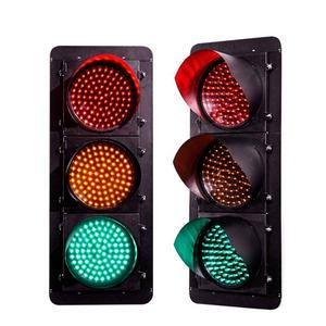 Solar Powered Traffic Light Integrated Battery Yellow Flashing Signal Light With Solar Panel