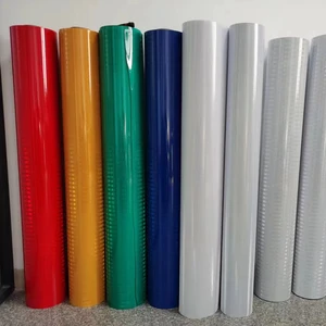 Honeycomb Reflective Sheeting Glossy Surface UV & Water Resistant PVC Material VINYL