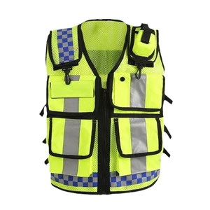 Daimei Yellow and green reflective safety vest, high visibility reflective clothing, with logo support