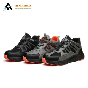 OEM Puncture-proof Slip Resistant Steel Toe Breathable Mesh Foot Protection Labor Safety Shoes Work Boots Fashion Construction