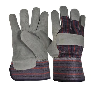 Cheap Custom Wear-resistant Leather Hand Protective Safety Work Welding Gloves for Men
