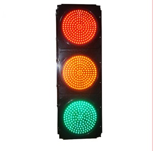 LED Traffic Light for Traffic Road Safety with Full Screen Lamp PC Materials and OEM Size Solar Power Panel Discount Price