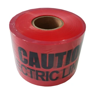 Robust Reflective PE Underground Warning Tape Marker Non-Adhesive Barricade Caution Tape Huaan NT006 Customizable Printing