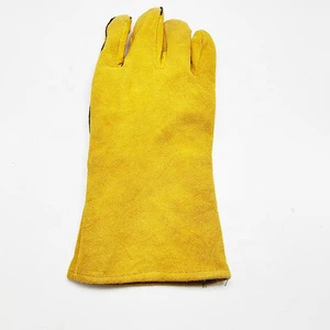 30/35/40cm Welding Cow Leather Work Gloves Cut Resistant Working Gloves/Welding Gloves