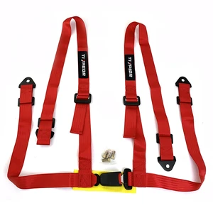 Racing Car Seat Belt 2inch 4 Point Custom Logo Strap Seat Belts Harness Safety Shoulder Straps Adjustable Safety Harness