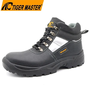 Tiger Master CE Oil Water Resistant Anti-slip Prevent Puncture Steel Toe Anti Static Men's Leather Construction Safety Shoes S3
