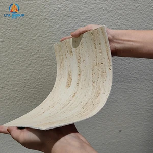 Quality soft exterior interior wall cladding stone travertine soft tile stone wall panel mcm flexible tile
