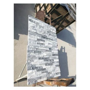 Grey Color Quartz Slate Stone Veneer Wall Tile