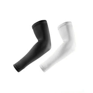Running Cycling Protective Knitted Nylon Spandex Sunblock Heat Arm Sleeves Elastic Long Compression Arm Warmers