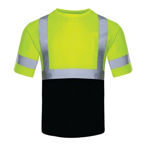 Lightweight Breathable Hi-Vis Reflective ANSI Class 1 Waterproof Safety Work Shirt Custom Logo Vest Soft Material Road Workwear