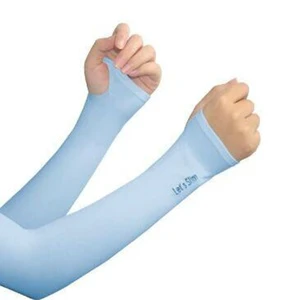 Summer Ice Silk Cuff Outdoor Sports Sunscreen Breathable Ice Sleeve Cycling Fishing Digital Print UV protection Arm Guard