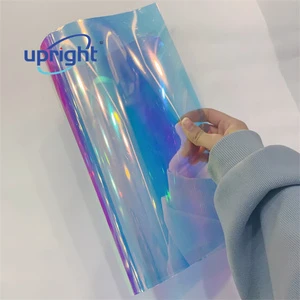 Custom Flexible Soft Iridescent Rainbow Pvc Vinyl Sheet Pvc Laser Film Roll