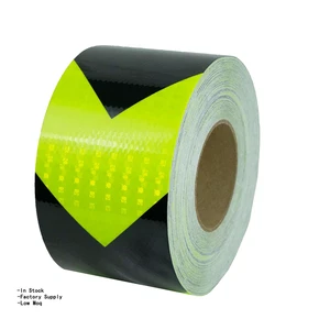 Road Safety Caution High Intensity Retroreflective Warning Adhesive Film Sticker Self-Adhesive Reflective Conspicuity Tape Roll