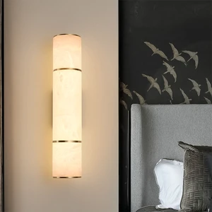 Minimalist Alabaster Wall Lamp Spanish Natural Marble Alabaster Wall Sconce Stone Wall Lamp Alabaster Wall Light Linear