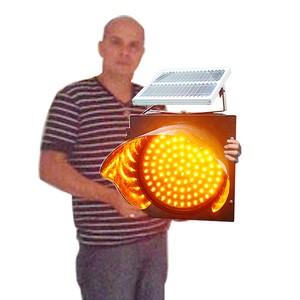 Led Traffic Light Factory with 300mm Solar Warning LED Traffic signal Hot Sale