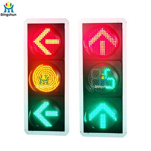 Model 400 Arrow Traffic Signal Light LED Red Yellow Green with 2-Digit Countdown for Road Intersection Safety Source Factory