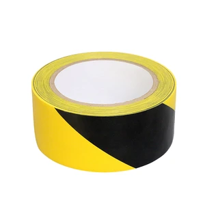Adhesive PVC Single Sided Waterproof Membrane Warning Tape Sticker Yellow/Red/Fluorescent Multiple Widths 50/100m Length Low MOQ