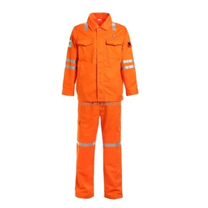 OEM Safety Clothing Winter Suit 100% Cotton Safety Workwear With Reflective Strips Workwear