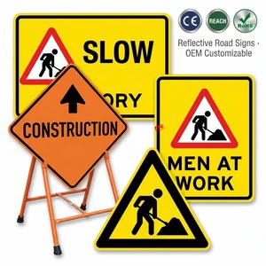 Long Lasting High Intensity Grade Reflective Sheeting Printable Road Sign Traffic Warning Board for Tunnel Highway Interchange O