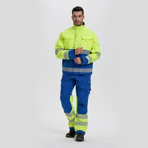 High Visibility Reflective Safety Glove Welding Protection Flame Retardant Breathable Plus Size Cotton Workwear