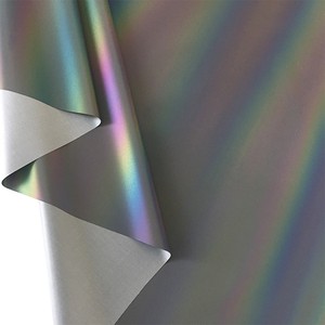 Rainbow Retro Reflective Fabric Polyester Reflective Washable Reflective Fabric Material for Hi Viz Fashion Safety Clothing