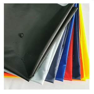 100% Polyester Taffeta Strong Waterproof PU Coated Fabric Reflective Fabric for Cycling Raincoat for Boys Girls Woven Technics