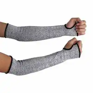 Hppe Safety Protective Cut Resistant Sleeve With Thumb Hole