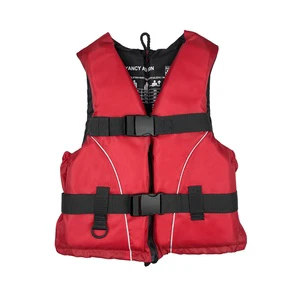 ISO 50N Life Jacket Adjustable Life Vest for Adult Custom Print Logo Waterproof Oxford Foam Swimming Boating Life Jacket
