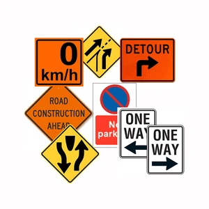 Waterproof High Durability Customized Aluminum Road Message Reflective Traffic Safety Warning Sign