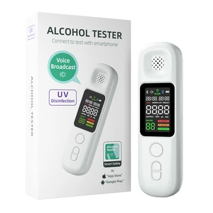 Handheld Breath Digital Alcohol Tester Dry Cell Alcohol Checker Alcohol Testing Device for Driver