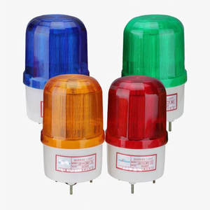 LTE-1101 220V/24V/12V Rotating LED Road Safety Traffic Light with Sound and Light Alarm Traffic Safety Warning Flashlight