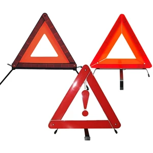 AWAS Hot Sale Traffic Safety Reflective Warning Triangle Set 43*43*43cm Cheap Price Reflective Material Warning Sign Hot China